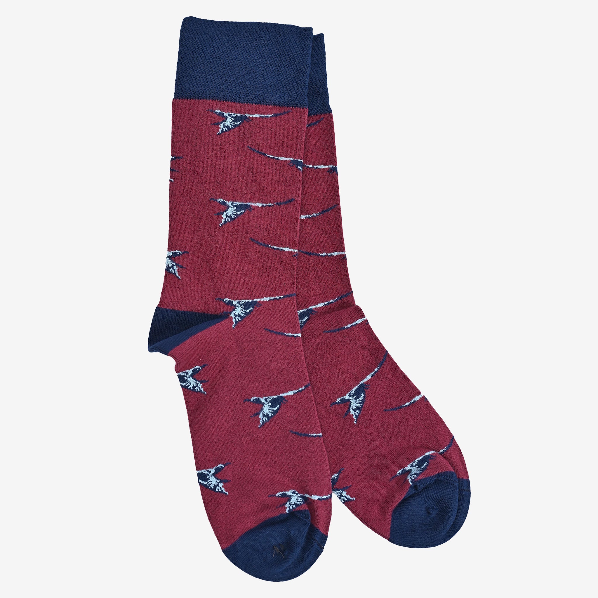 Sustainable Bamboo Socks - Burgundy colourway