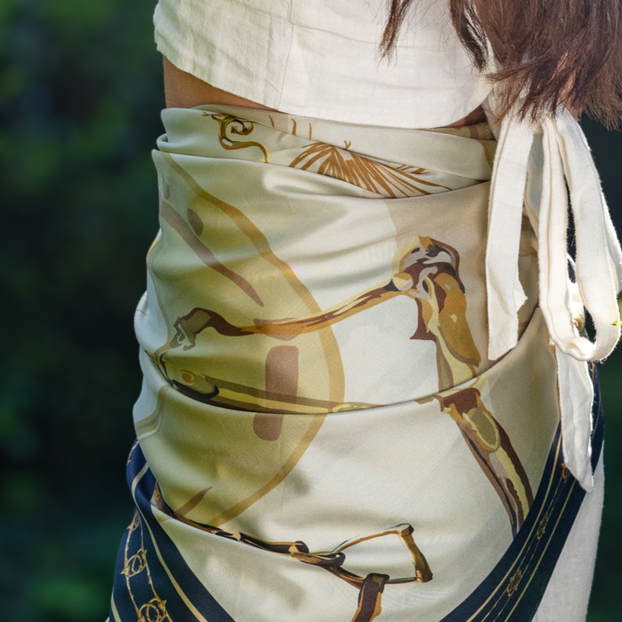 THE BRIDLE SILK SCARF