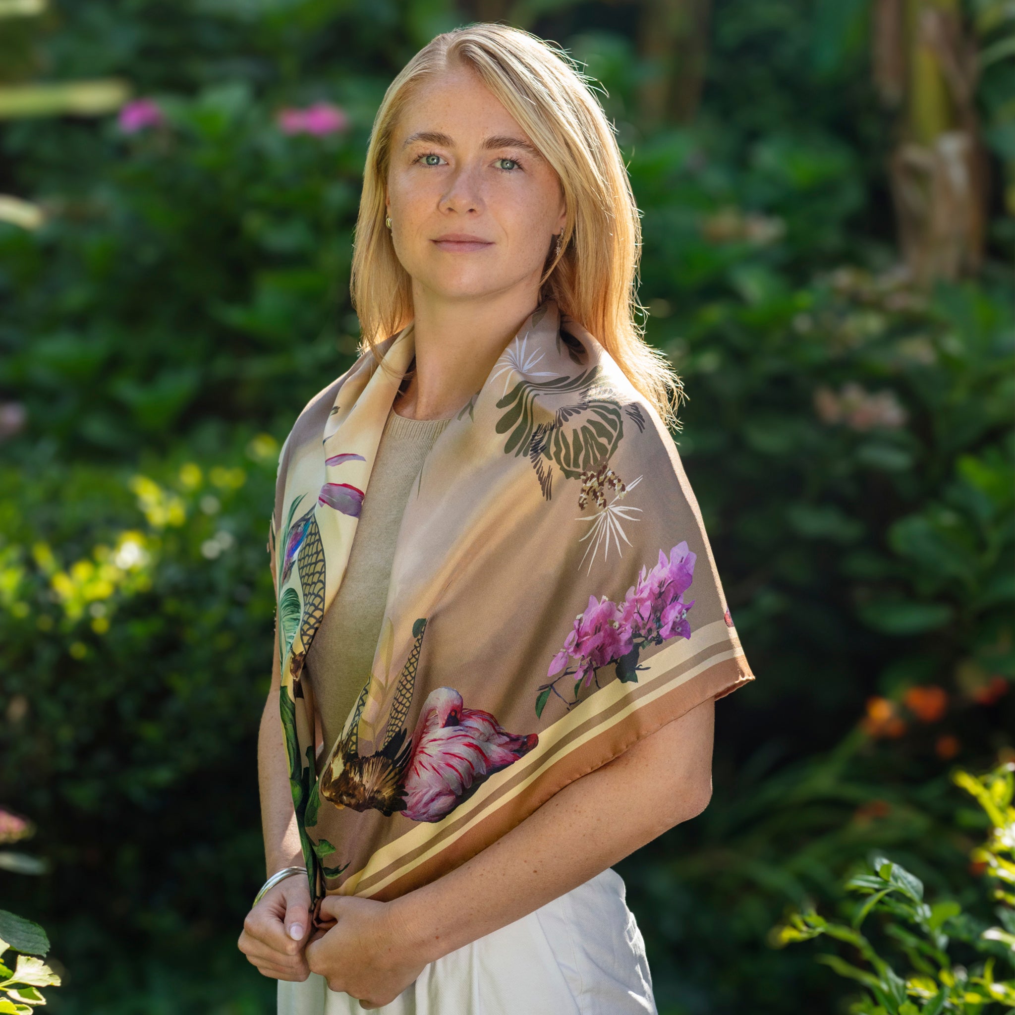 THE BASHFUL BUFFALO SILK SCARF