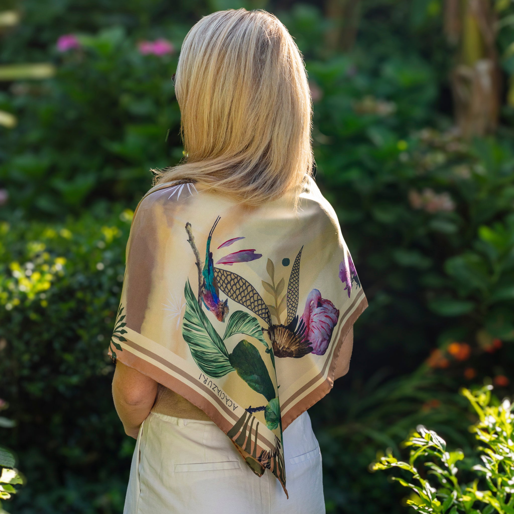 THE BASHFUL BUFFALO SILK SCARF