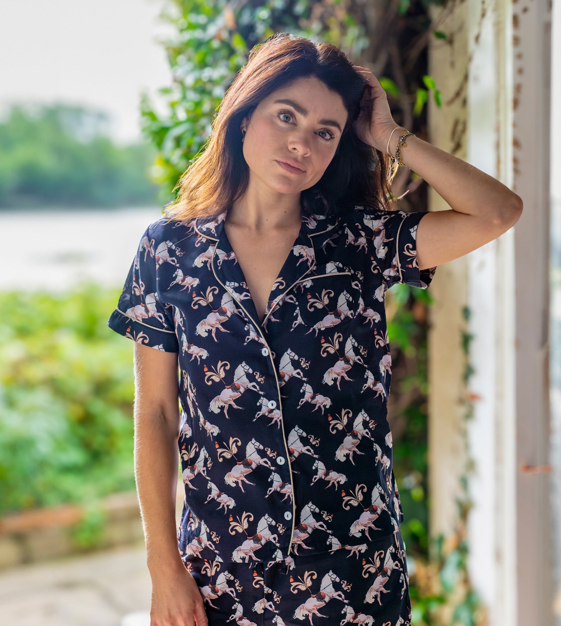 EQUESTRIAN PYJAMA SET - SHORT