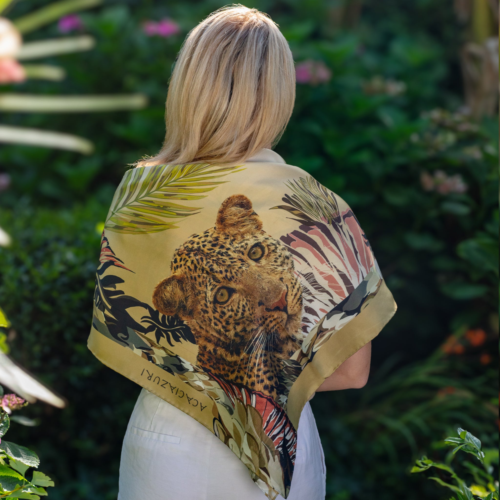 THE LAVISH LEOPARD SILK SCARF