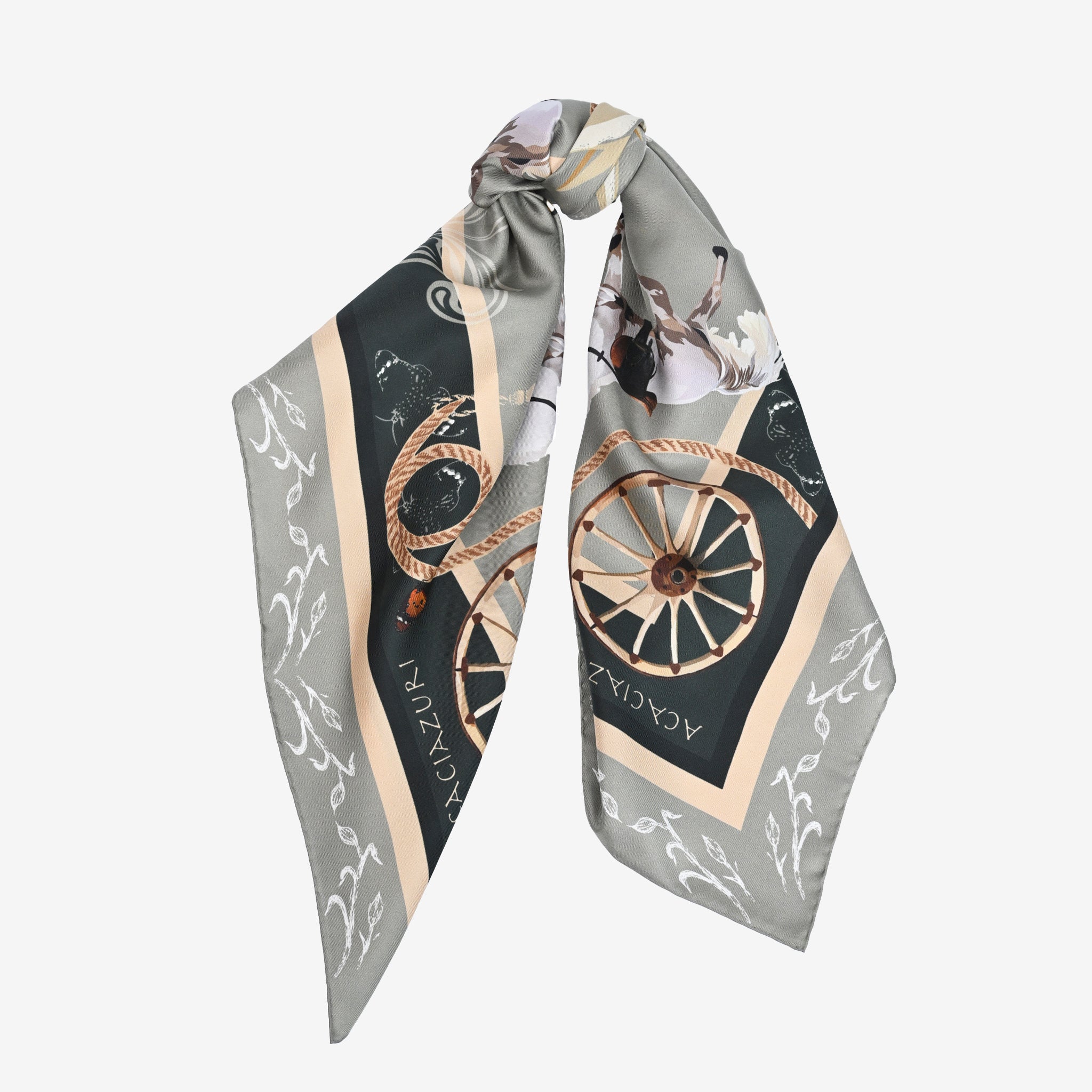 Italian Silk Scarf with hand-rolled edging