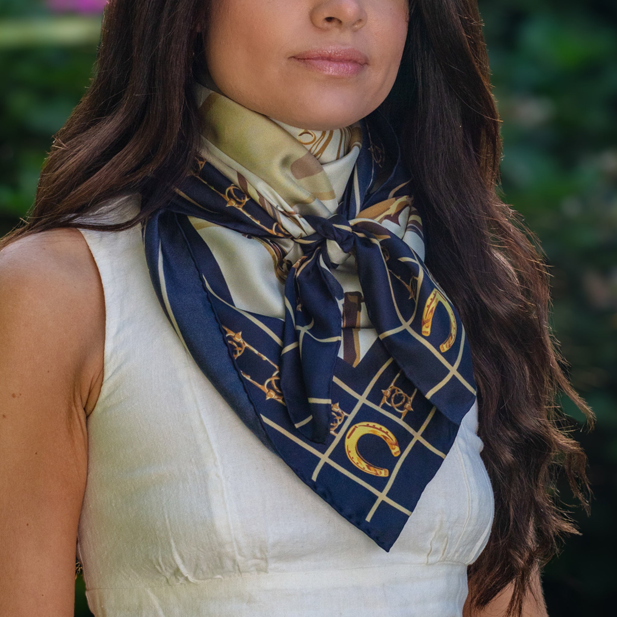 THE BRIDLE SILK SCARF