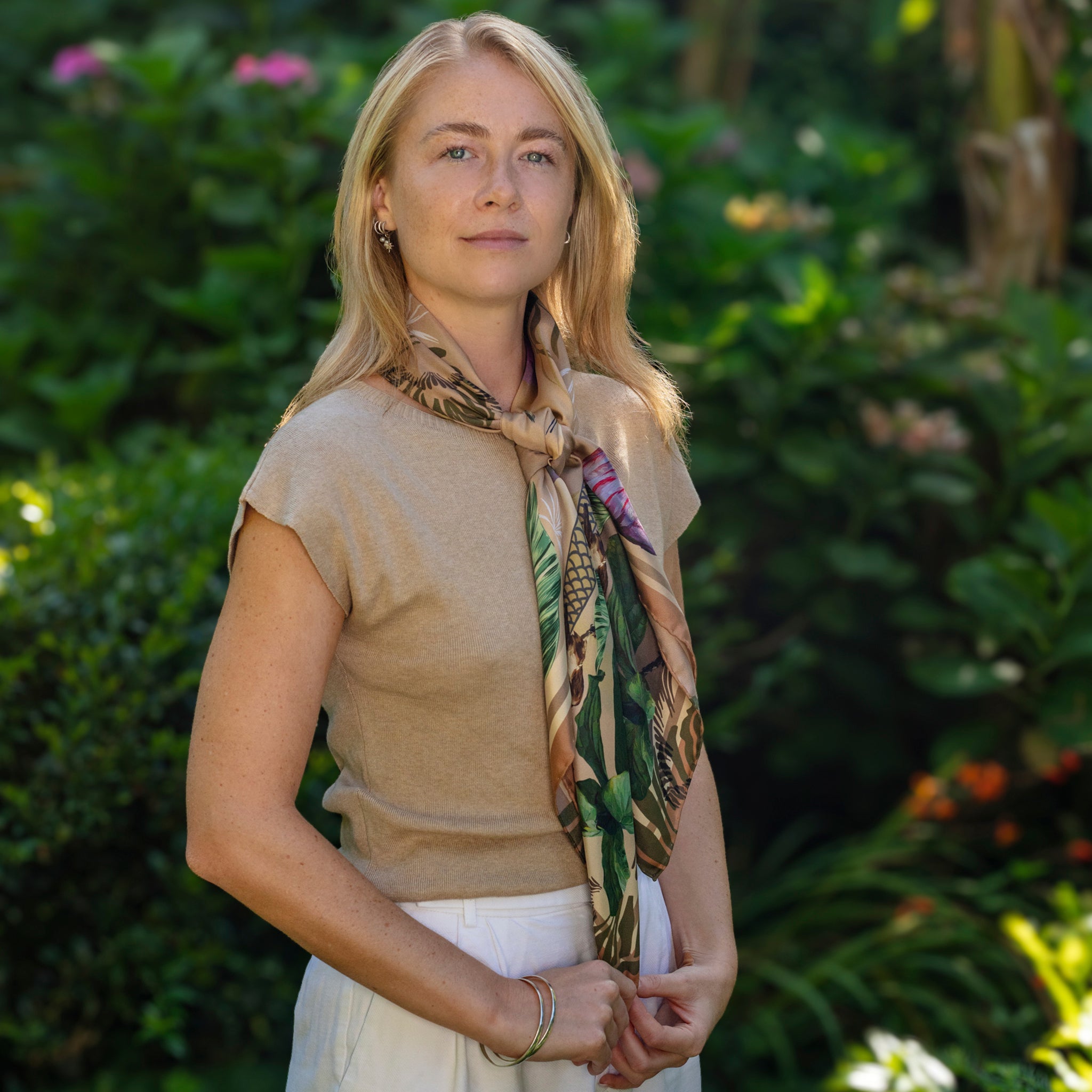 THE BASHFUL BUFFALO SILK SCARF