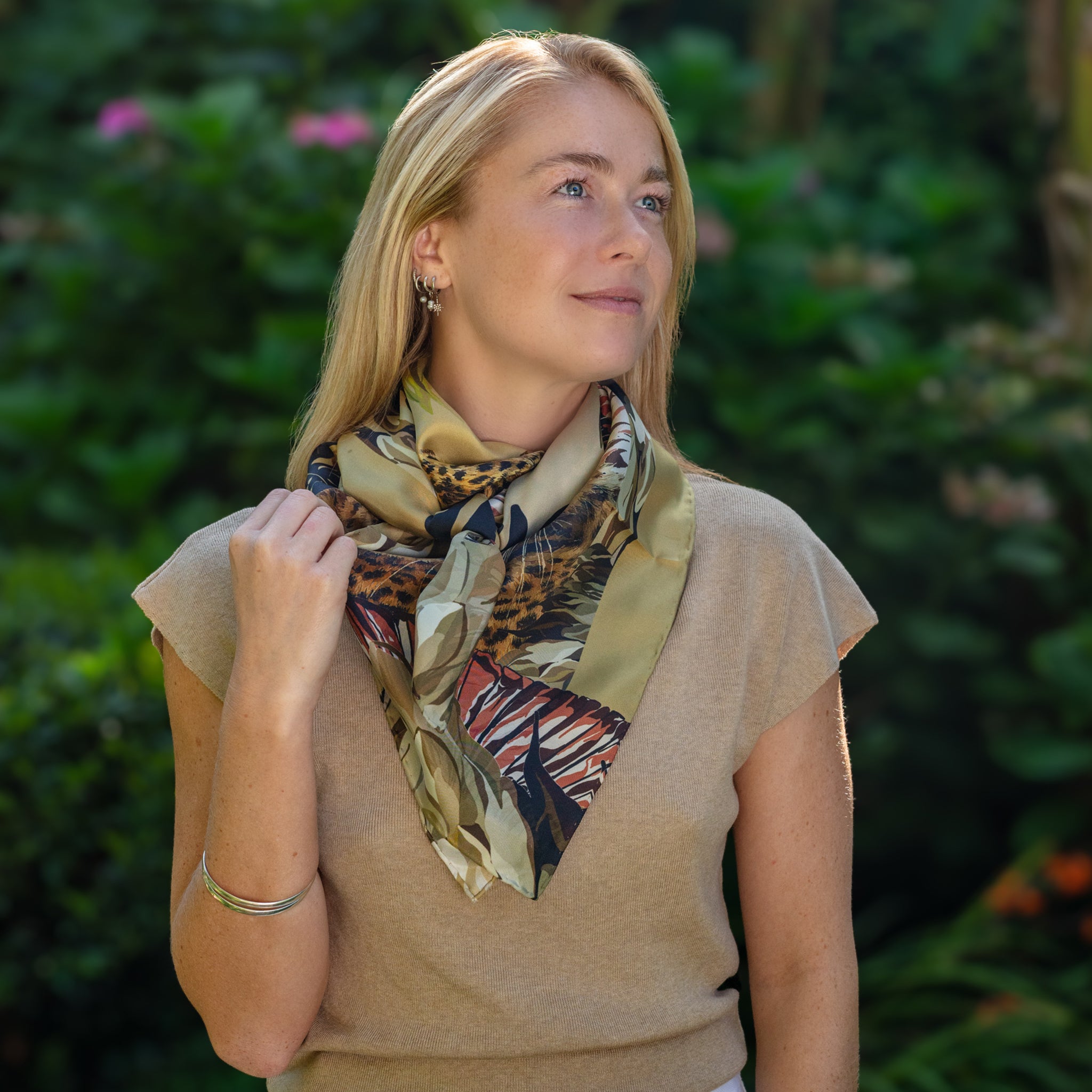 THE LAVISH LEOPARD SILK SCARF