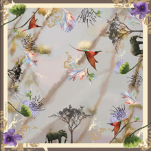 Load image into Gallery viewer, The Enchanted Elephant Silk Scarf
